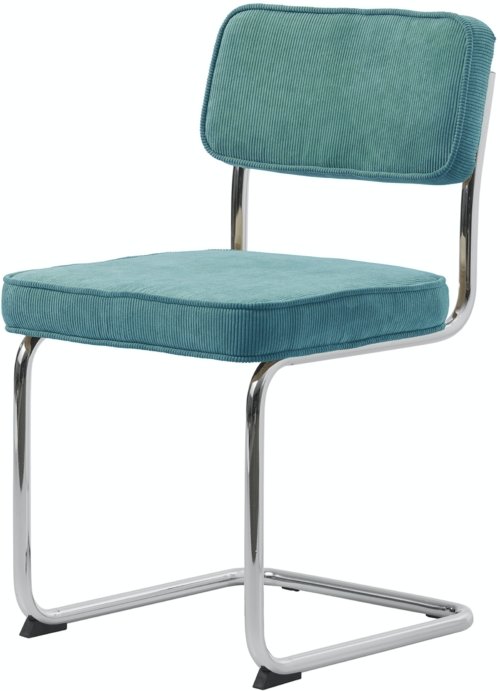 På billedet ser du variationen Rupert, Spisebordsstol, Stof fra brandet Unique Furniture i en størrelse H: 84 cm. x B: 50 cm. x L: 53 cm. i farven Blå/Krom