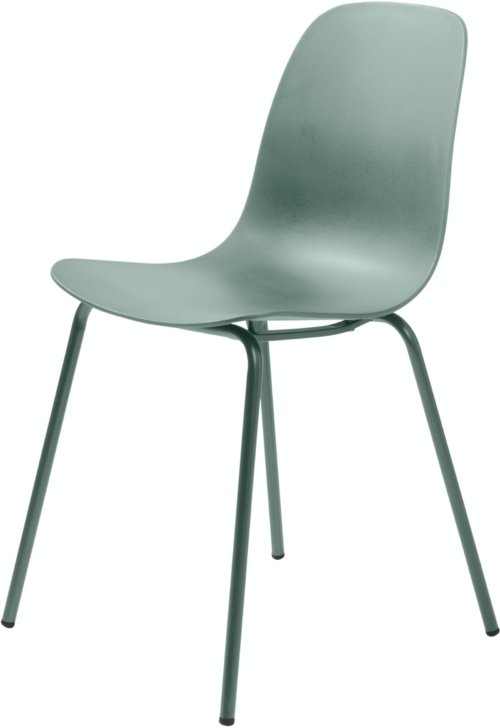 På billedet ser du variationen Whitby, Spisebordsstol med ergonomiske kurver fra brandet Unique Furniture i en størrelse H: 84 cm. x B: 50 cm. x L: 50 cm. i farven Grøn