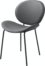 På billedet ser du variationen Sault, Spisebordsstol, Læder fra brandet Unique Furniture i en størrelse H: 82 cm. x B: 53 cm. x L: 58 cm. i farven Grå/Sort