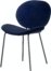 På billedet ser du variationen Sault, Spisebordsstol, Fløjl fra brandet Unique Furniture i en størrelse H: 82 cm. x B: 53 cm. x L: 58 cm. i farven Blå/Sort