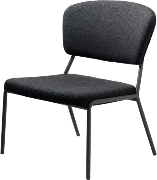 På billedet ser du variationen Brantford, Loungestol, Stof fra brandet Unique Furniture i en størrelse H: 75,5 cm. x B: 65 cm. x L: 66 cm. i farven Grå/Sort