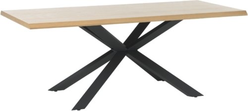 På billedet ser du variationen Arno, Spisebord, Egetræ fra brandet Unique Furniture i en størrelse H: 75 cm. x B: 200 cm. x L: 100 cm. i farven Natur/Sort