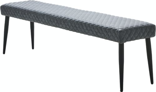 På billedet ser du variationen Ottowa, Bænk, Læder fra brandet Unique Furniture i en størrelse H: 46 cm. x B: 160 cm. x L: 34 cm. i farven Grå/Sort