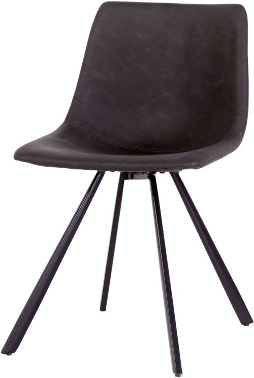 På billedet ser du variationen Yukon, Spisebordsstol, Læder fra brandet Unique Furniture i en størrelse H: 78,5 cm. x B: 47 cm. x L: 54 cm. i farven Sort