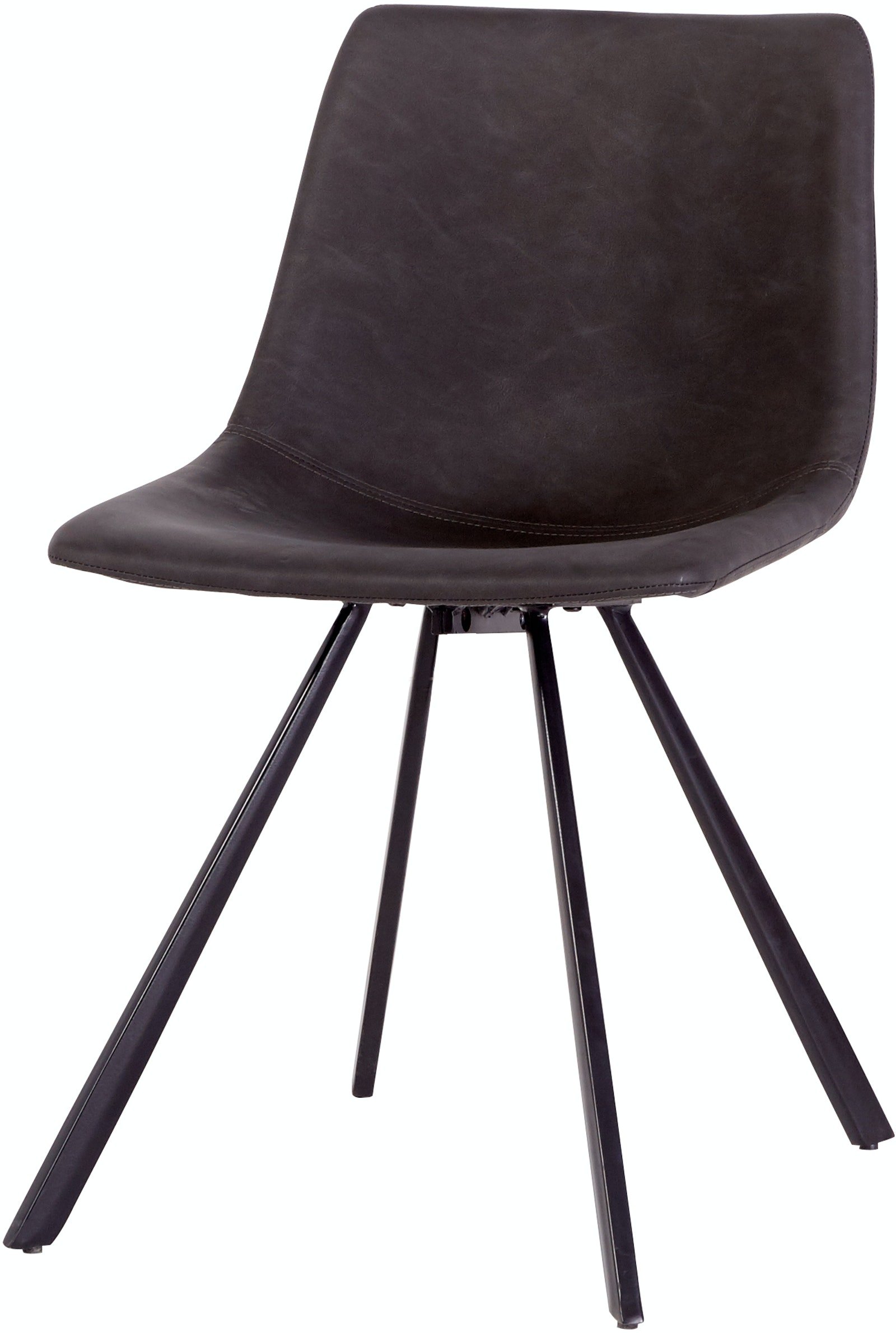 På billedet ser du Yukon, Spisebordsstol, Læder fra brandet Unique Furniture i en størrelse H: 78,5 cm. x B: 47 cm. x L: 54 cm. i farven Sort