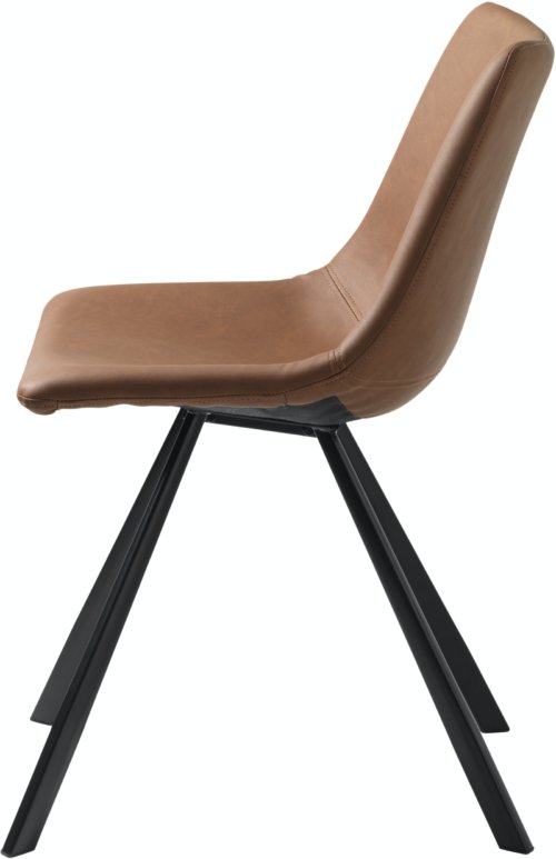 På billedet ser du variationen Yukon, Spisebordsstol, Læder fra brandet Unique Furniture i en størrelse H: 78,5 cm. x B: 47 cm. x L: 54 cm. i farven Tan/Sort