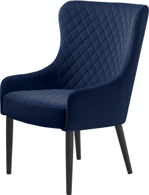 På billedet ser du variationen Ottowa, Loungestol, Fløjl fra brandet Unique Furniture i en størrelse H: 87 cm. x B: 63 cm. x L: 71 cm. i farven Blå/Sort