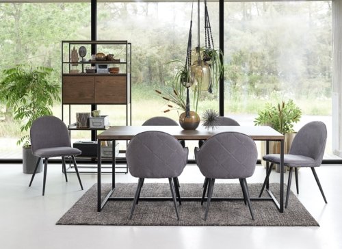 På billedet ser du variationen Rivoli, Bogreol, Egetræ fra brandet Unique Furniture i en størrelse H: 180 cm. x B: 90 cm. x L: 38 cm. i farven Røget/Sort