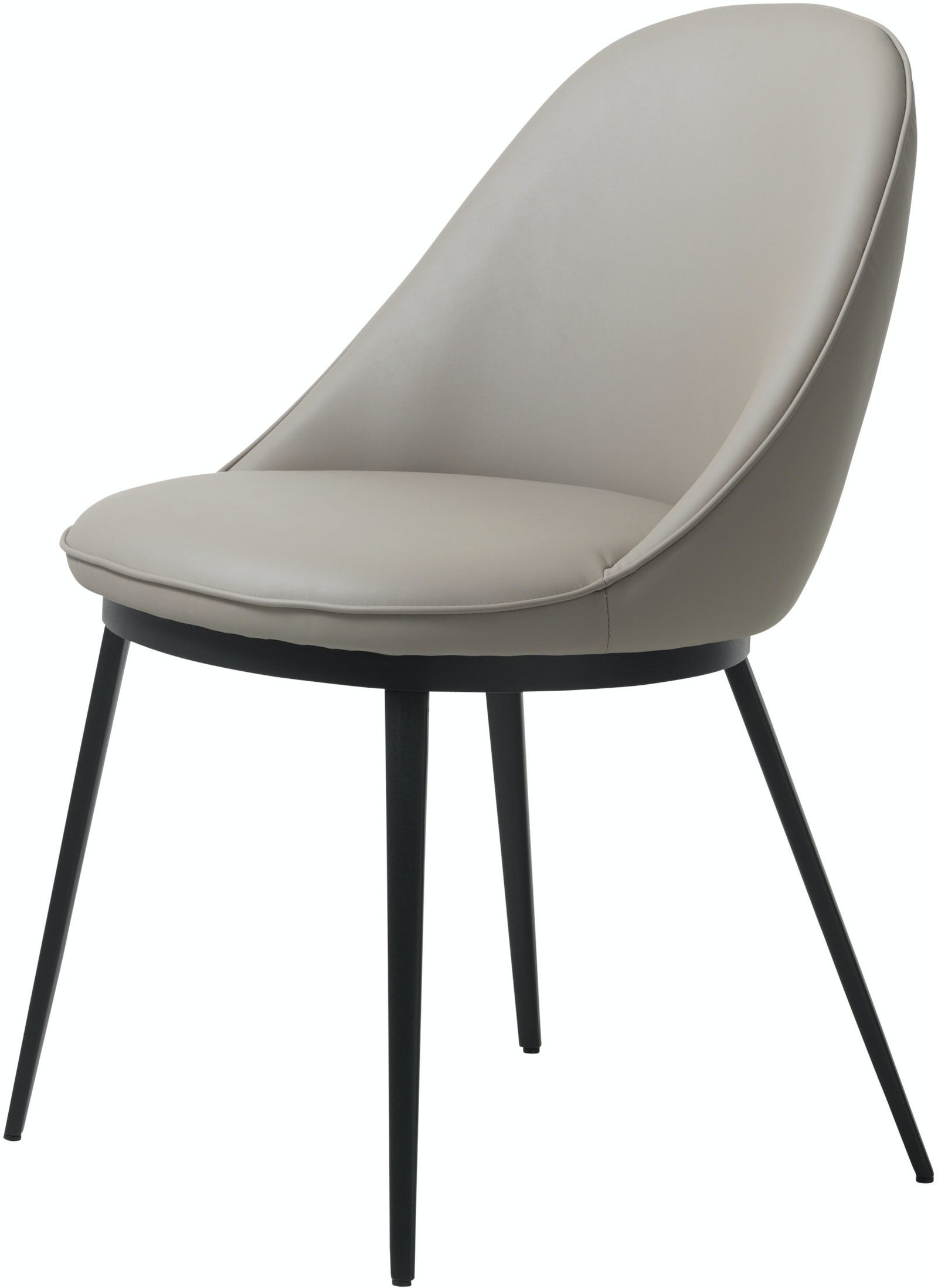 På billedet ser du Gain, Spisebordsstol, Læder fra brandet Unique Furniture i en størrelse H: 82 cm. x B: 51,5 cm. x L: 60 cm. i farven Taupe/Sort