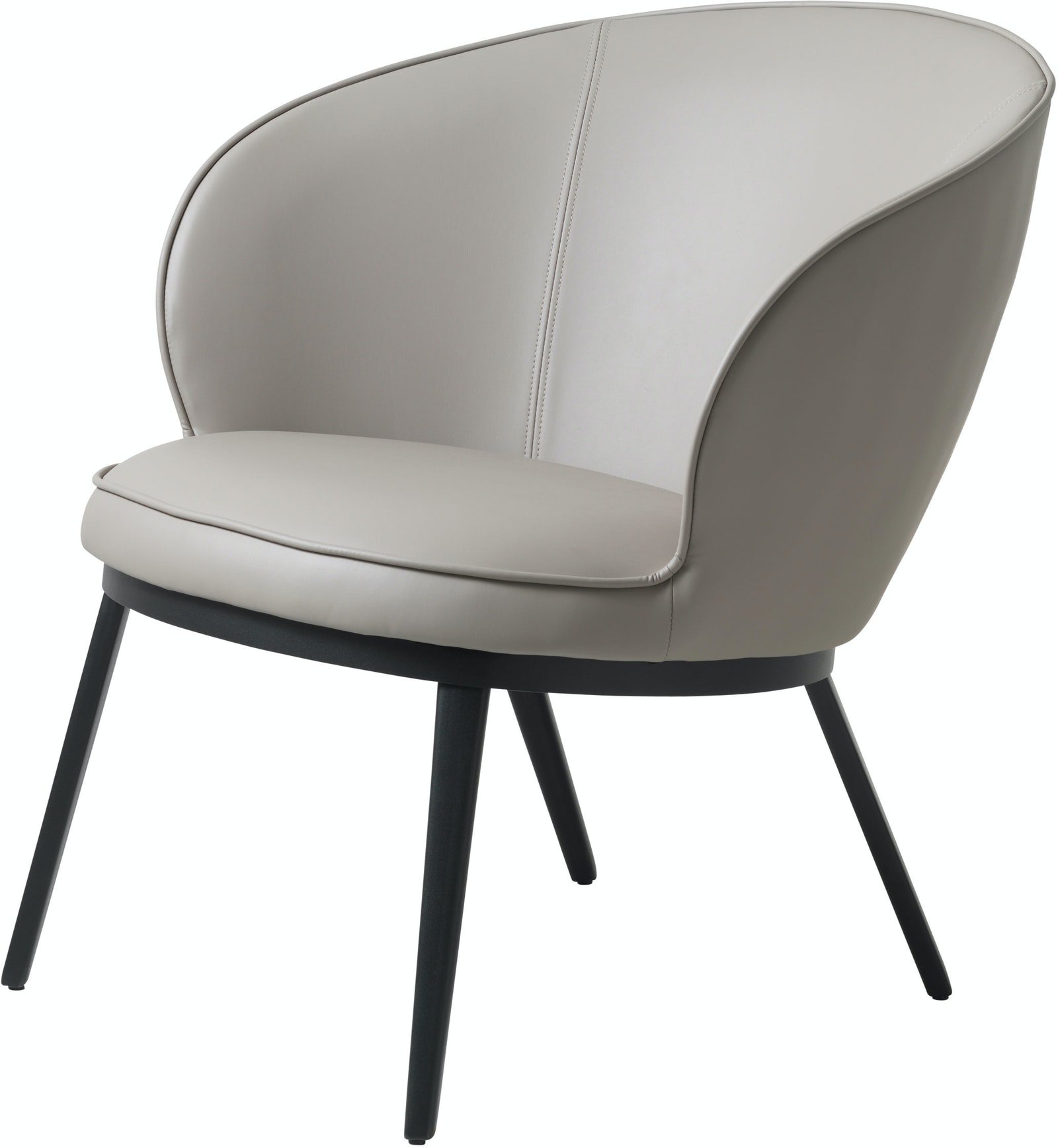 På billedet ser du Gain, Loungestol, Læder fra brandet Unique Furniture i en størrelse H: 79 cm. x B: 73 cm. x L: 76,5 cm. i farven Taupe/Sort