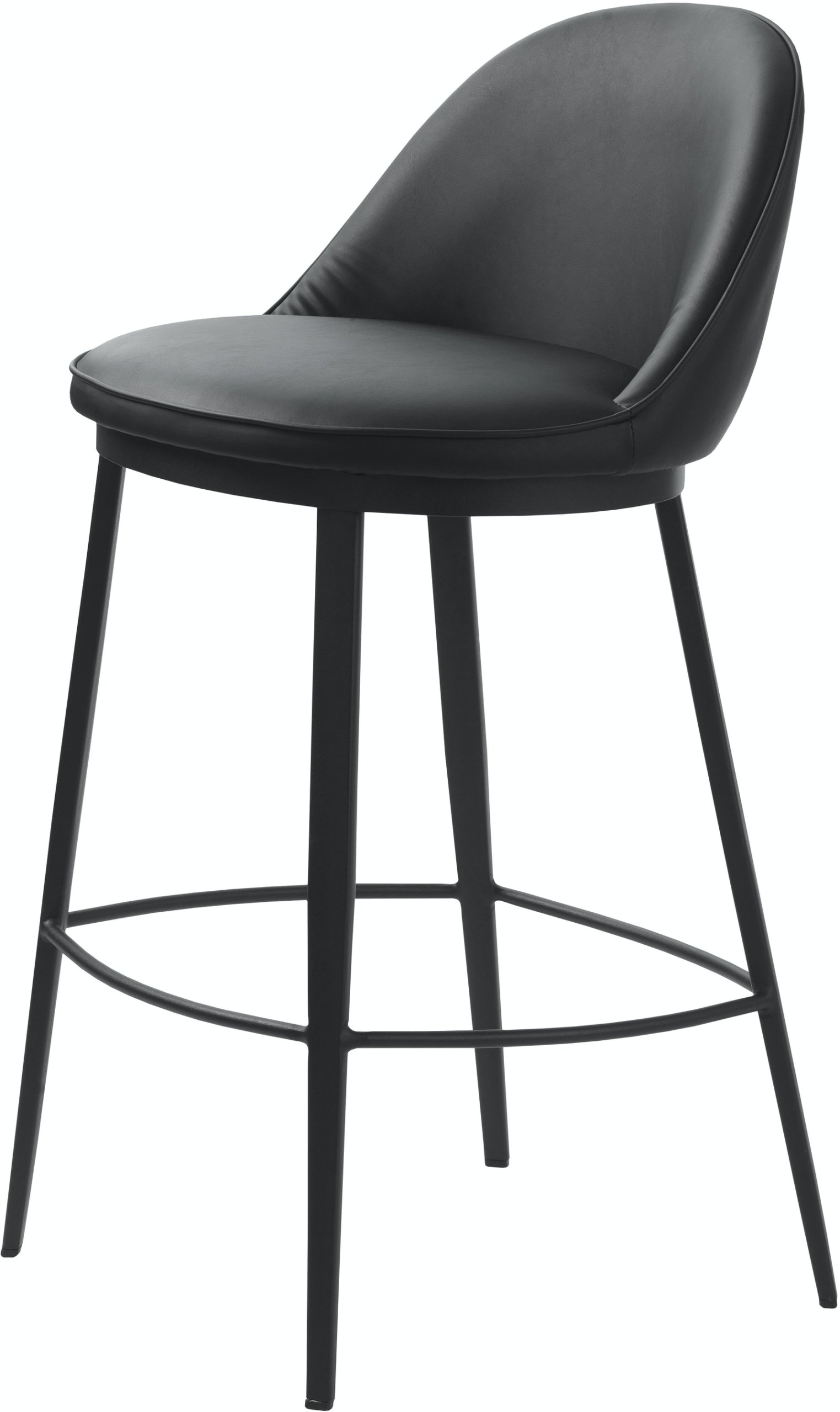 På billedet ser du variationen Gain, Barstol, Læder fra brandet Unique Furniture i en størrelse H: 89 cm. x B: 48 cm. x L: 38 cm. i farven Sort
