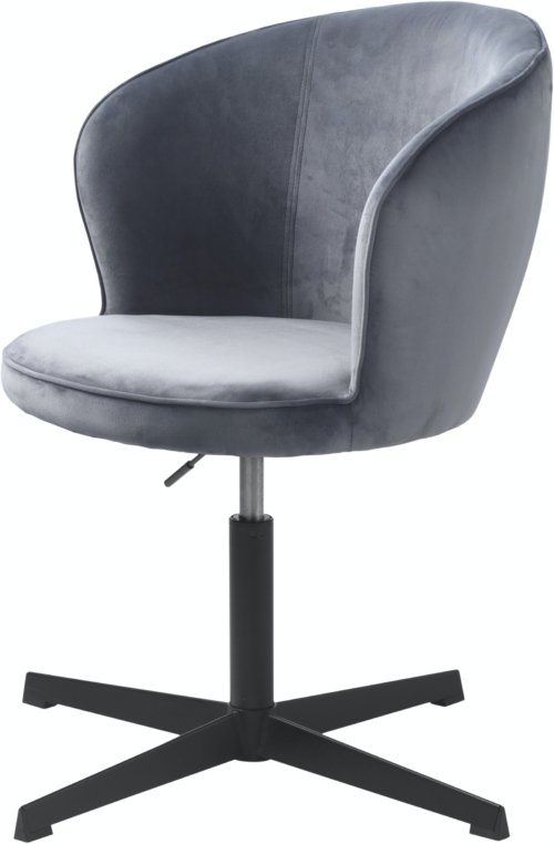 På billedet ser du variationen Gain, Kontorstol, Fløjl fra brandet Unique Furniture i en størrelse H: 88 cm. x B: 61 cm. x L: 58 cm. i farven Sort,