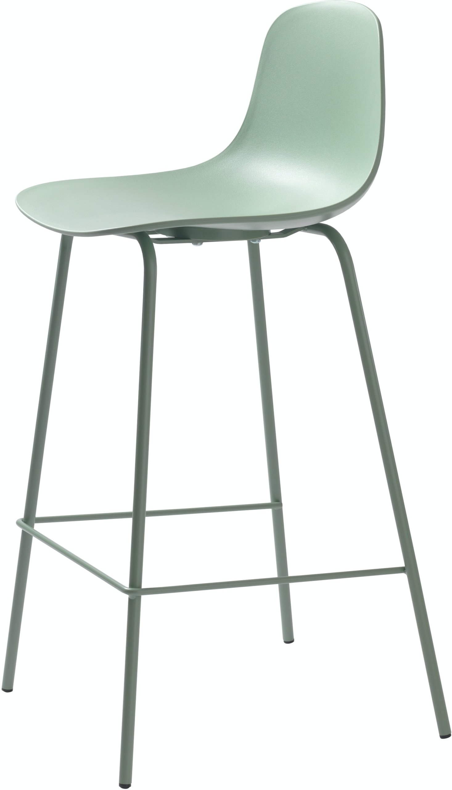 På billedet ser du variationen Whitby, Barstol med ergonomiske kurver fra brandet Unique Furniture i en størrelse H: 92,5 cm. x B: 40,5 cm. x L: 47,5 cm. i farven Grøn
