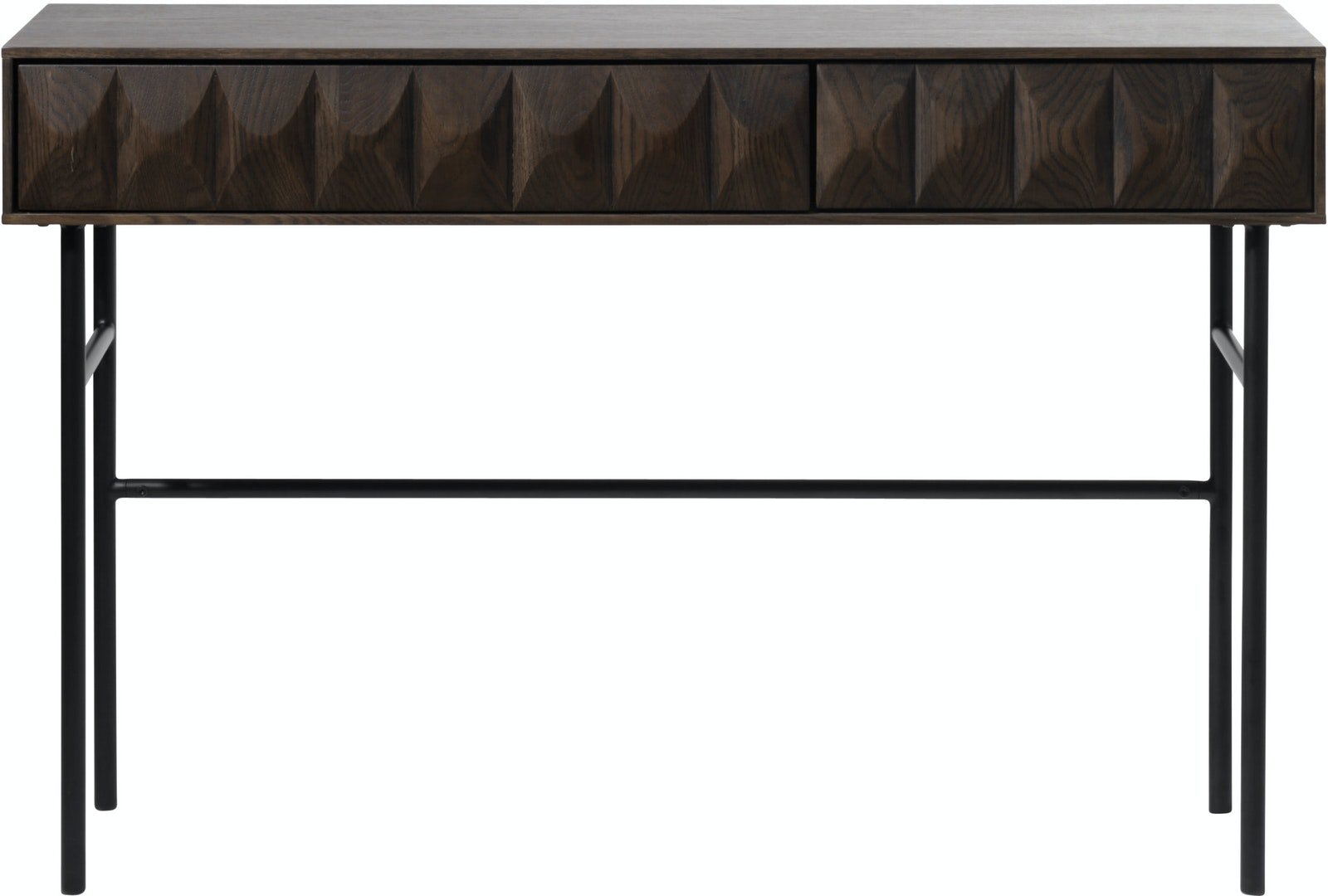 På billedet ser du Latina, Konsolbord, Egetræ fra brandet Unique Furniture i en størrelse H: 75 cm. x B: 117 cm. x L: 39 cm. i farven Espresso/Sort