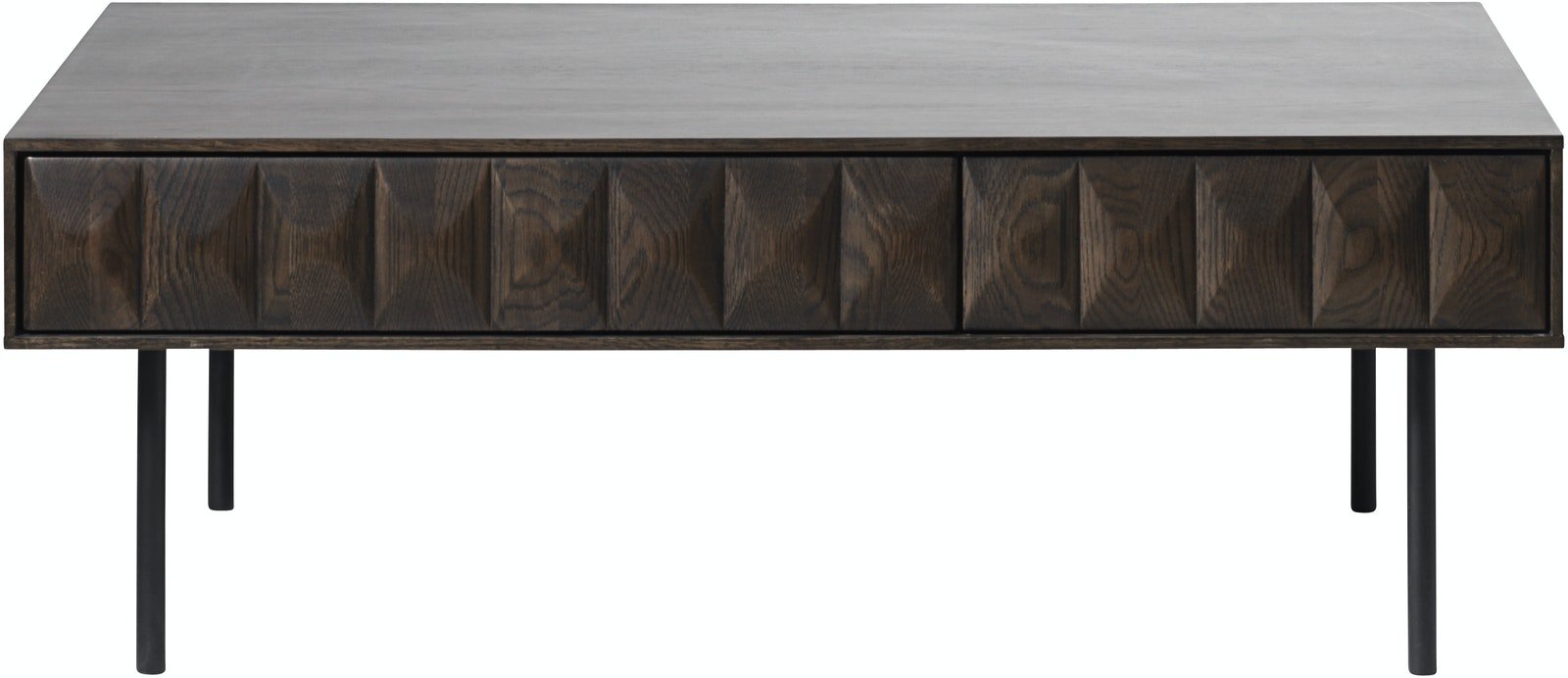 På billedet ser du Latina, Sofabord, Egetræ fra brandet Unique Furniture i en størrelse H: 41 cm. x B: 71 cm. x L: 117 cm. i farven Espresso/Sort