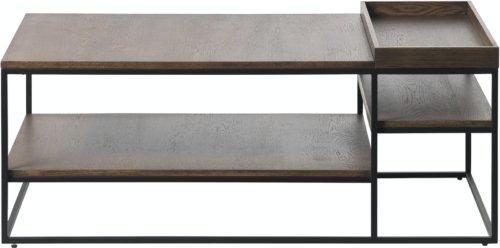 På billedet ser du variationen Rivoli, Sofabord, Egetræ fra brandet Unique Furniture i en størrelse H: 45 cm. x B: 70 cm. x L: 120 cm. i farven Røget/Sort