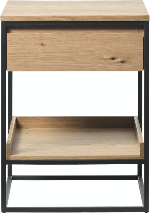 På billedet ser du variationen Rivoli, Sidebord, Egetræ fra brandet Unique Furniture i en størrelse H: 60 cm. x B: 45 cm. x L: 45 cm. i farven Natur/Sort