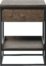 På billedet ser du variationen Rivoli, Sidebord, Egetræ fra brandet Unique Furniture i en størrelse H: 60 cm. x B: 45 cm. x L: 45 cm. i farven Røget/Sort