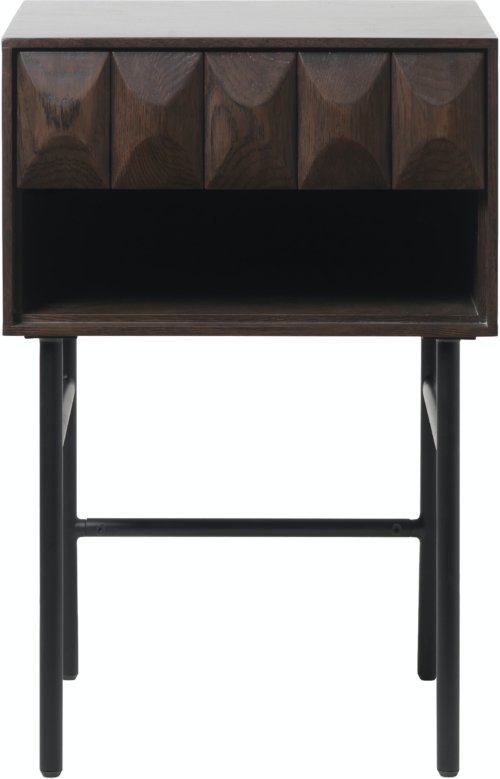 På billedet ser du variationen Latina, Sidebord, Egetræ fra brandet Unique Furniture i en størrelse H: 70 cm. x B: 46 cm. x L: 45 cm. i farven Espresso/Sort