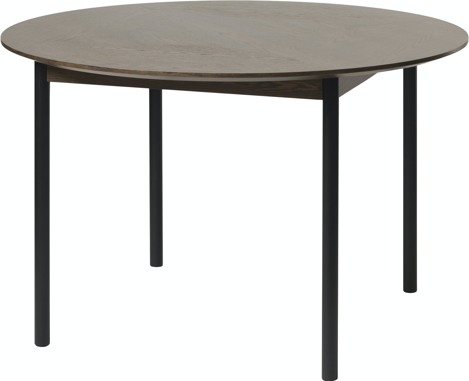 På billedet ser du Latina, Rundt spisebord, Egetræ fra brandet Unique Furniture i en størrelse H: 76 cm. x B: 120 cm. x L: 120 cm. i farven Espresso/Sort