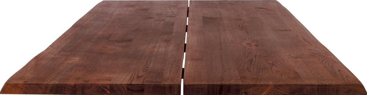 Curve, Bordplade til cafe- og sofabord, Egetræ by House of Sander (H: 3 cm. B: 72 cm. L: 130 cm., Mocca)