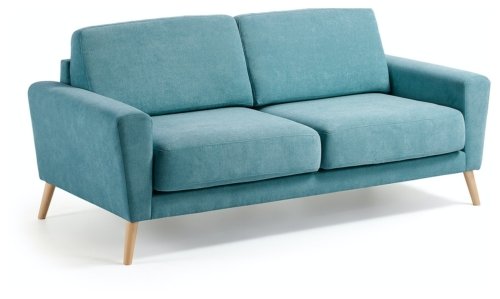 På billedet ser du variationen Narnia, 3-personers sofa, vintage, nordisk, stof fra brandet LaForma i en størrelse H: 88 cm. B: 192 cm. L: 90 cm. i farven Turkis