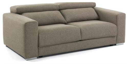 På billedet ser du variationen Atlanta, 3-personers sofa, moderne, stof fra brandet LaForma i en størrelse H: 76 cm. B: 210 cm. L: 108 cm. i farven Brun