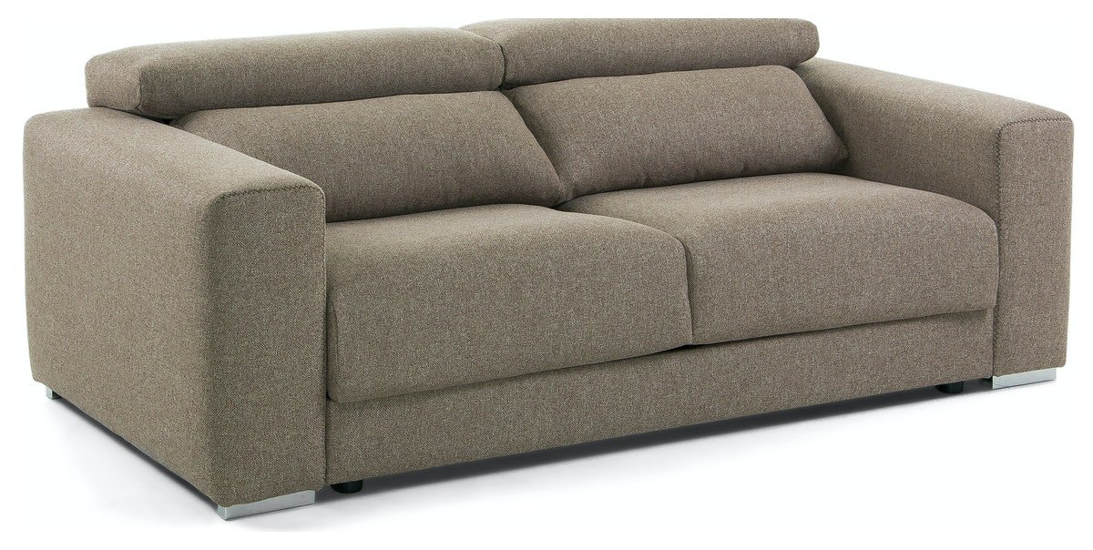 Atlanta, 3-personers sofa, moderne, stof by LaForma (H: 76 cm. B: 210 cm. L: 108 cm., Brun)