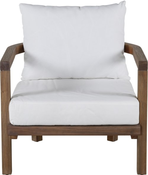 På billedet ser du variationen Erica, Udendørs hvilestol, akacietræ fra brandet Venture Design i en størrelse H: 55 cm. x B: 69 cm. x L: 70,5 cm. i farven Hvid/Natur