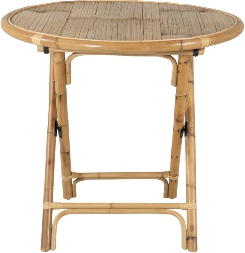 På billedet ser du variationen Cane, Udendørs cafébord, bambus fra brandet Venture Design i en størrelse D: 90 cm. x H: 79,5 cm. x D: 79,5 cm. i farven Natur