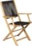 På billedet ser du variationen Peter sjan, Udendørs stol med armlæn fra brandet Venture Design i en størrelse H: 91 cm. x B: 54,8 cm. x L: 60,6 cm. i farven Sort/Natur