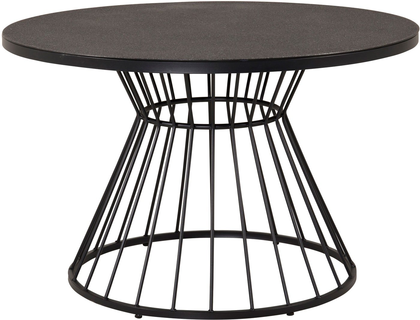 På billedet ser du Tropea, Udendørs spisebord fra brandet Venture Design i en størrelse D: 110 cm. x H: 75 cm. x D: 75 cm. i farven Sort