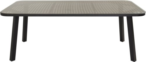 På billedet ser du variationen Paola, Udendørs spisebord, stål fra brandet Venture Design i en størrelse H: 74 cm. x B: 100 cm. x L: 200 cm. x D: 74 cm. i farven Sort/Sand