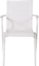 På billedet ser du variationen Alina, Udendørs spisebordsstol, aluminium fra brandet Venture Design i en størrelse H: 86 cm. x B: 58 cm. x L: 63 cm. i farven Hvid
