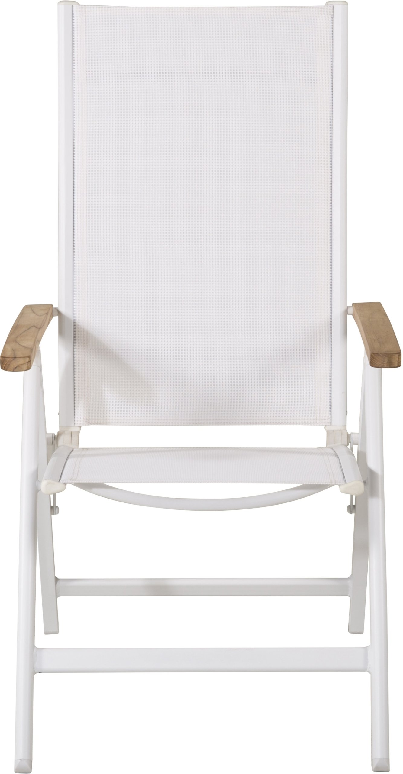 På billedet ser du Panama ilo, Udendørs klapstol, teaktræ fra brandet Venture Design i en størrelse H: 108 cm. x B: 59 cm. x L: 75 cm. i farven Hvid