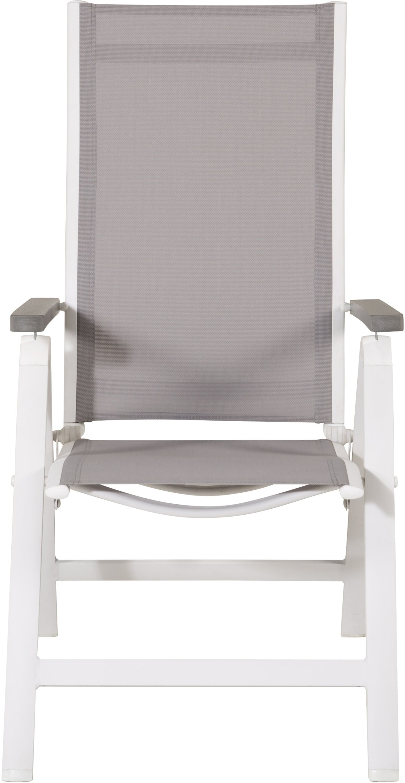 På billedet ser du Albany, Udendørs klapstol, aluminium fra brandet Venture Design i en størrelse H: 109,5 cm. x B: 59 cm. x L: 67 cm. i farven Grå