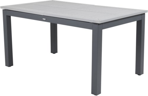 På billedet ser du variationen Albany, Udendørs spisebord fra brandet Venture Design i en størrelse H: 74 cm. x B: 90 cm. x L: 152 cm. x D: 75 cm. i farven Sort/Grå