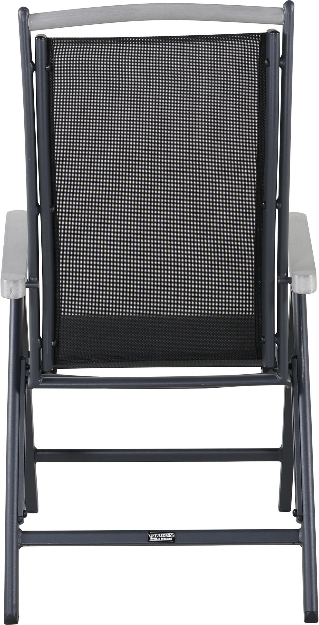 På billedet ser du Albany, Udendørs klapstol fra brandet Venture Design i en størrelse H: 108 cm. x B: 59 cm. x L: 73 cm. i farven Sort