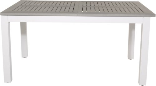 På billedet ser du variationen Albany, Udendørs spisebord fra brandet Venture Design i en størrelse H: 74 cm. x B: 90 cm. x L: 152 cm. x D: 75 cm. i farven Hvid/Grå