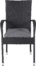 På billedet ser du variationen Anna, Udendørs stabelbar stol, rattan fra brandet Venture Design i en størrelse H: 95 cm. x B: 55 cm. x D: 64 cm. i farven Sort