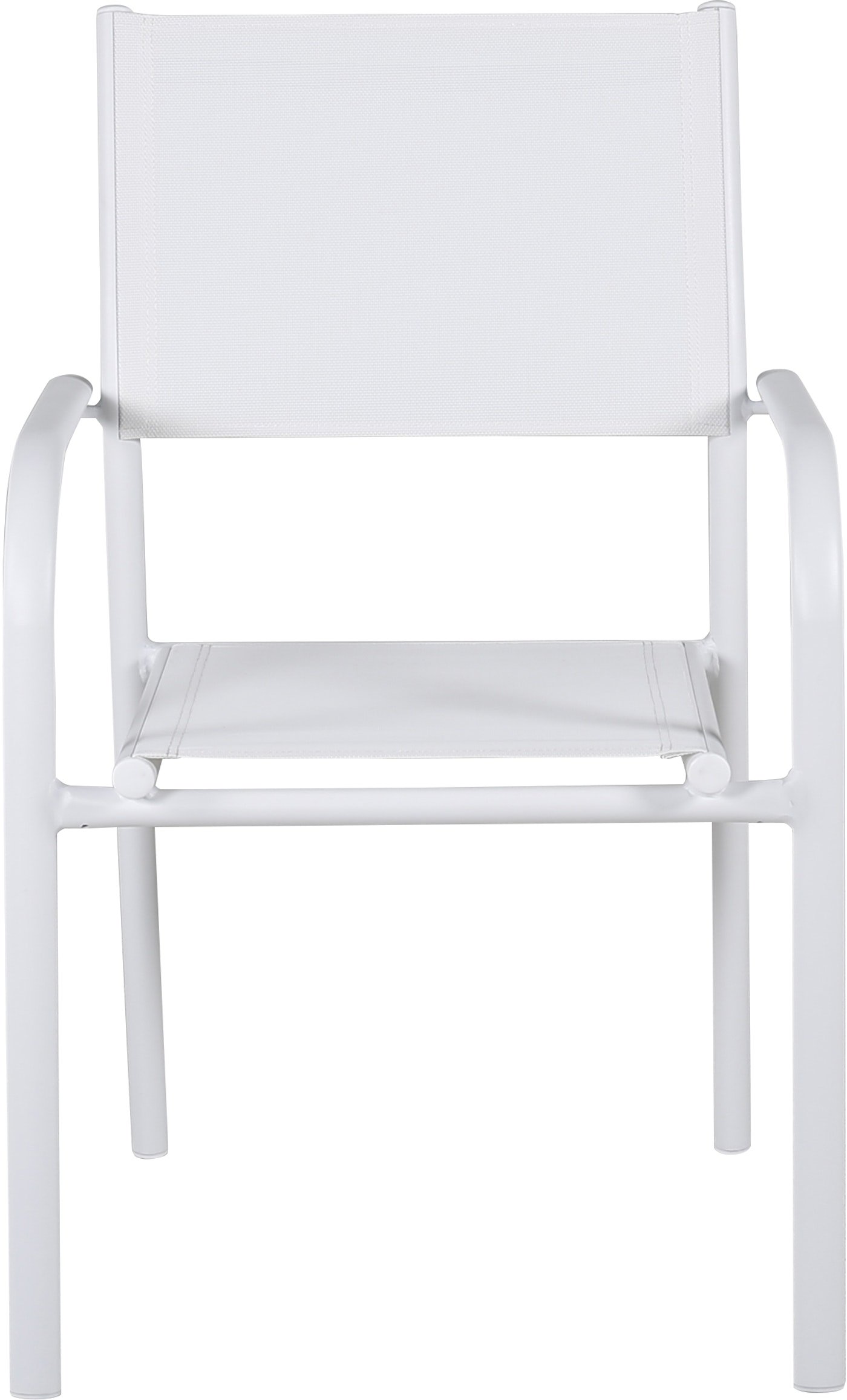 På billedet ser du Santorini, Udendørs stabelbar stol, aluminium fra brandet Venture Design i en størrelse H: 89 cm. x B: 56 cm. x D: 58 cm. i farven Hvid