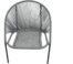 På billedet ser du variationen Lindos, Udendørs hvilestol, stål fra brandet Venture Design i en størrelse H: 78 cm. x B: 73 cm. x L: 85 cm. i farven Grå/Sort