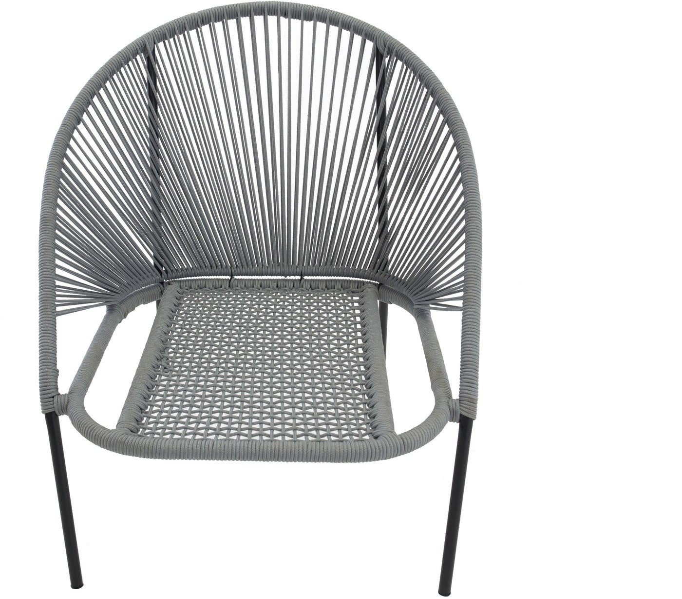 På billedet ser du Lindos, Udendørs hvilestol, stål fra brandet Venture Design i en størrelse H: 78 cm. x B: 73 cm. x L: 85 cm. i farven Grå/Sort