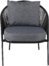 På billedet ser du variationen Lindos, Udendørs hvilestol, stål fra brandet Venture Design i en størrelse H: 78 cm. x B: 73 cm. x L: 85 cm. i farven Sort