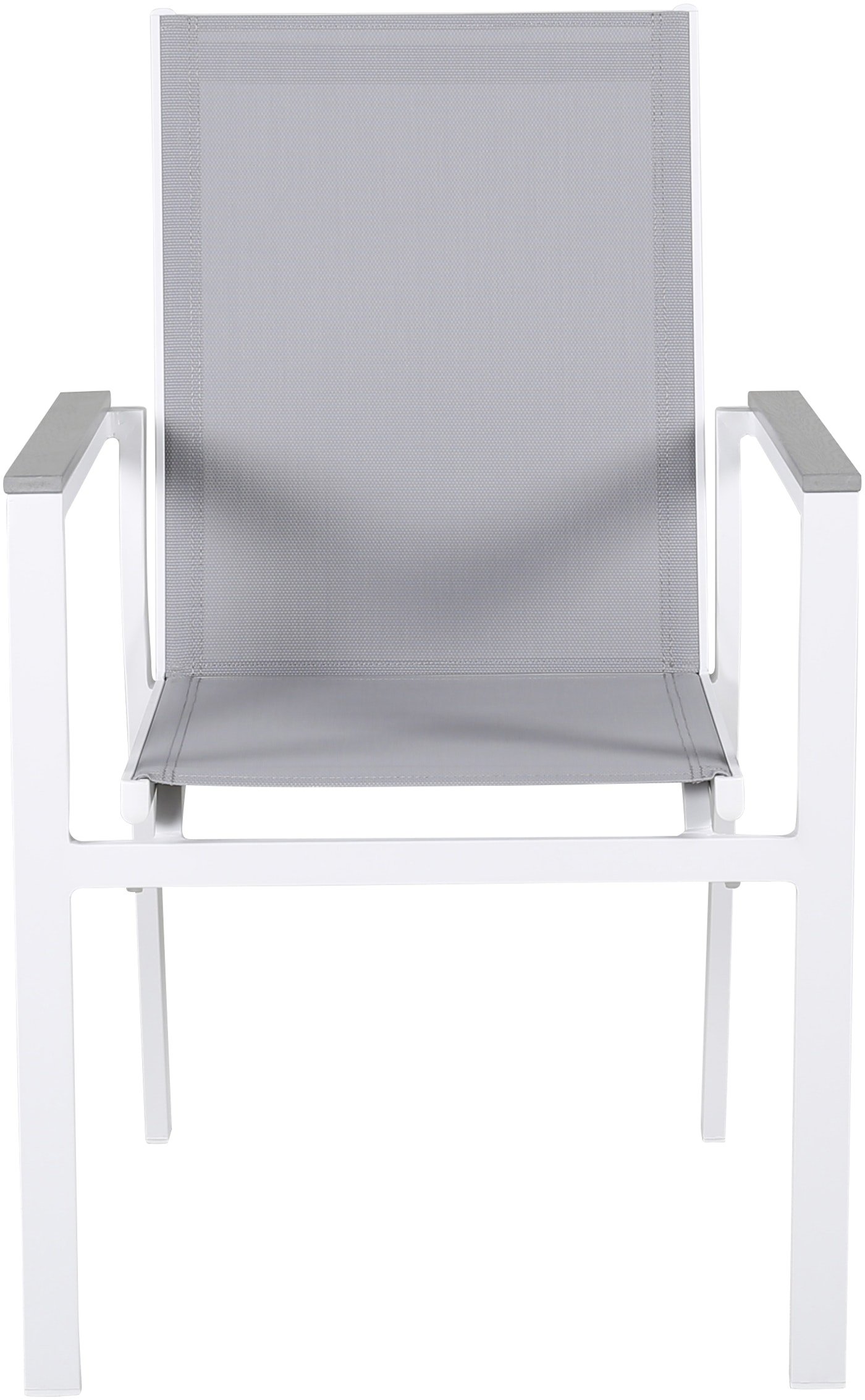 På billedet ser du Parma, Udendørs spisebordsstol fra brandet Venture Design i en størrelse H: 90 cm. x B: 57 cm. x L: 59 cm. i farven Hvid/Grå