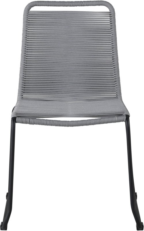 På billedet ser du variationen Lindos, Udendørs spisebordsstol, stål fra brandet Venture Design i en størrelse H: 85,5 cm. x B: 59 cm. x L: 59 cm. i farven Sort/Grå