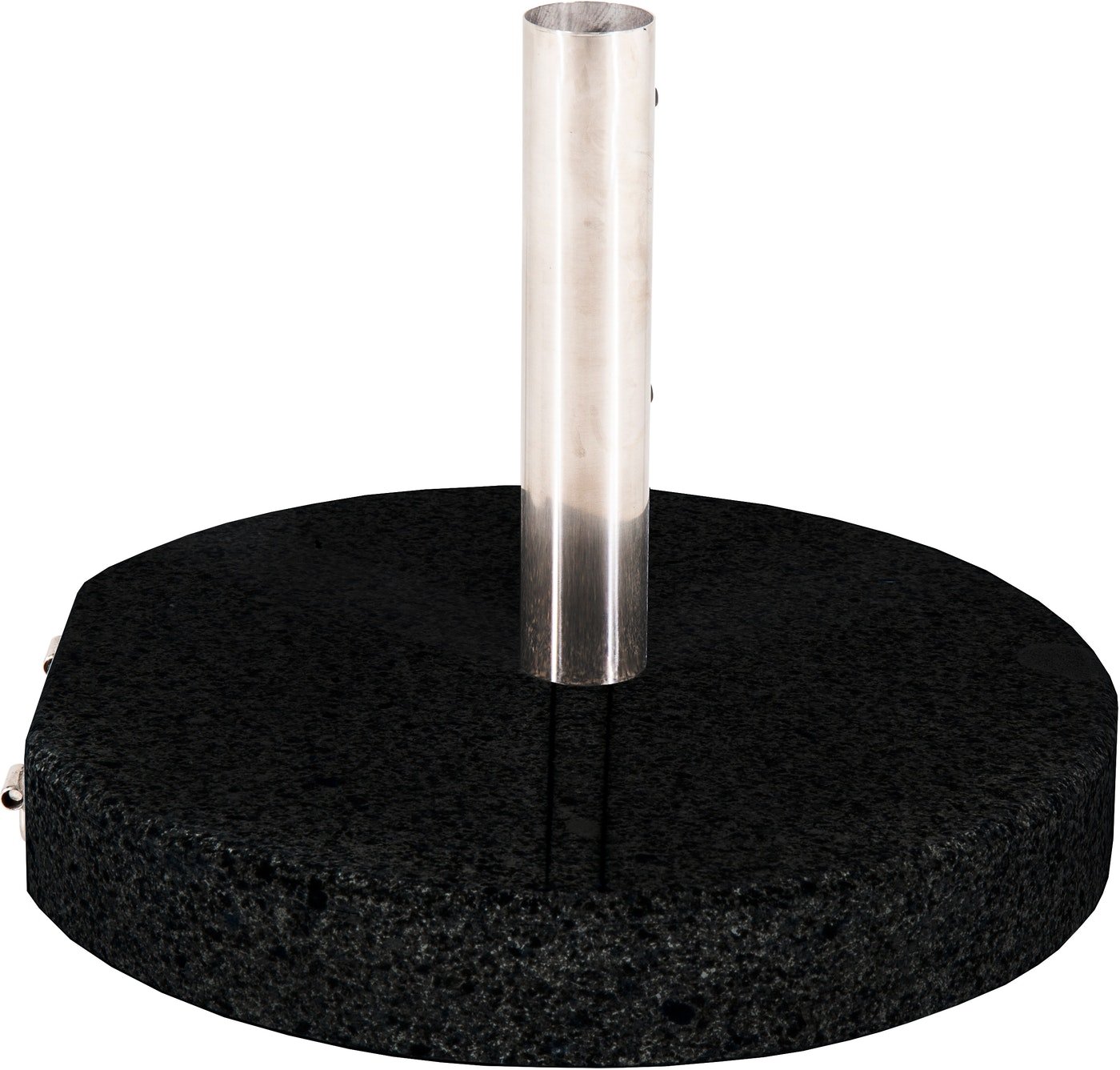 Billede af Stathera, Udendørs rund parasol fod, granit by Venture Design (D: 50 cm., Sort)