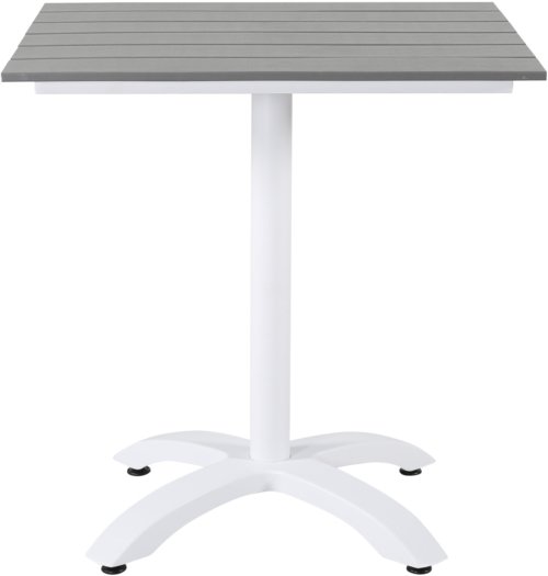 På billedet ser du variationen Colorado, Udendørs cafébord fra brandet Venture Design i en størrelse H: 74 cm. x B: 70 cm. x L: 74 cm. x D: 70 cm. i farven Grå/Hvid