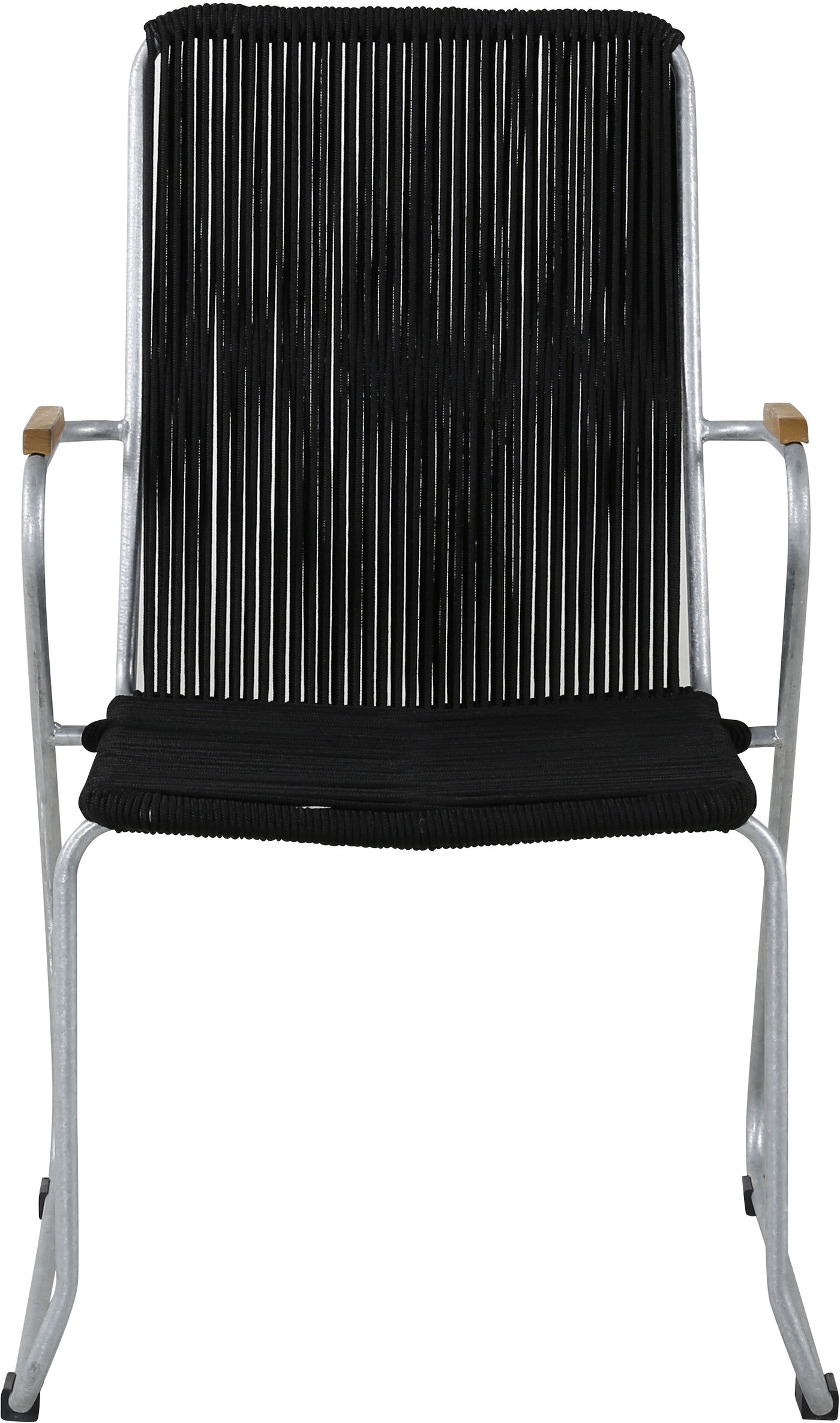 På billedet ser du Bois, Udendørs stol med armlæn, stål fra brandet Venture Design i en størrelse H: 93 cm. x B: 60 cm. x L: 63 cm. i farven Sort/Stål