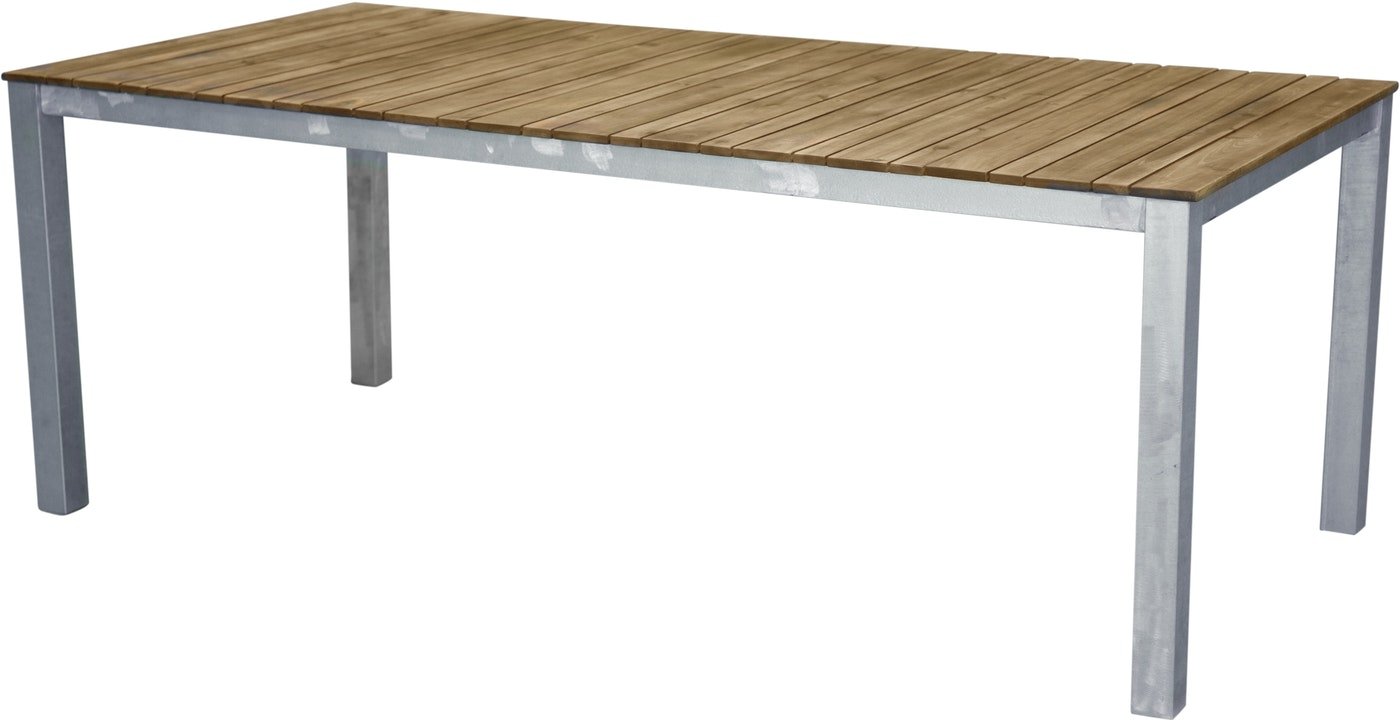 På billedet ser du Zenia, Udendørs spisebord, akacietræ fra brandet Venture Design i en størrelse H: 74 cm. x B: 100 cm. x L: 200 cm. i farven Natur/Sølv